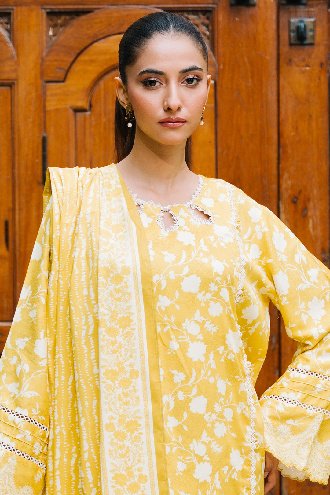 Zellbury | Unstitched 2 Piece Viscose | Shirt Dupatta - 0162 - House Of Zarish