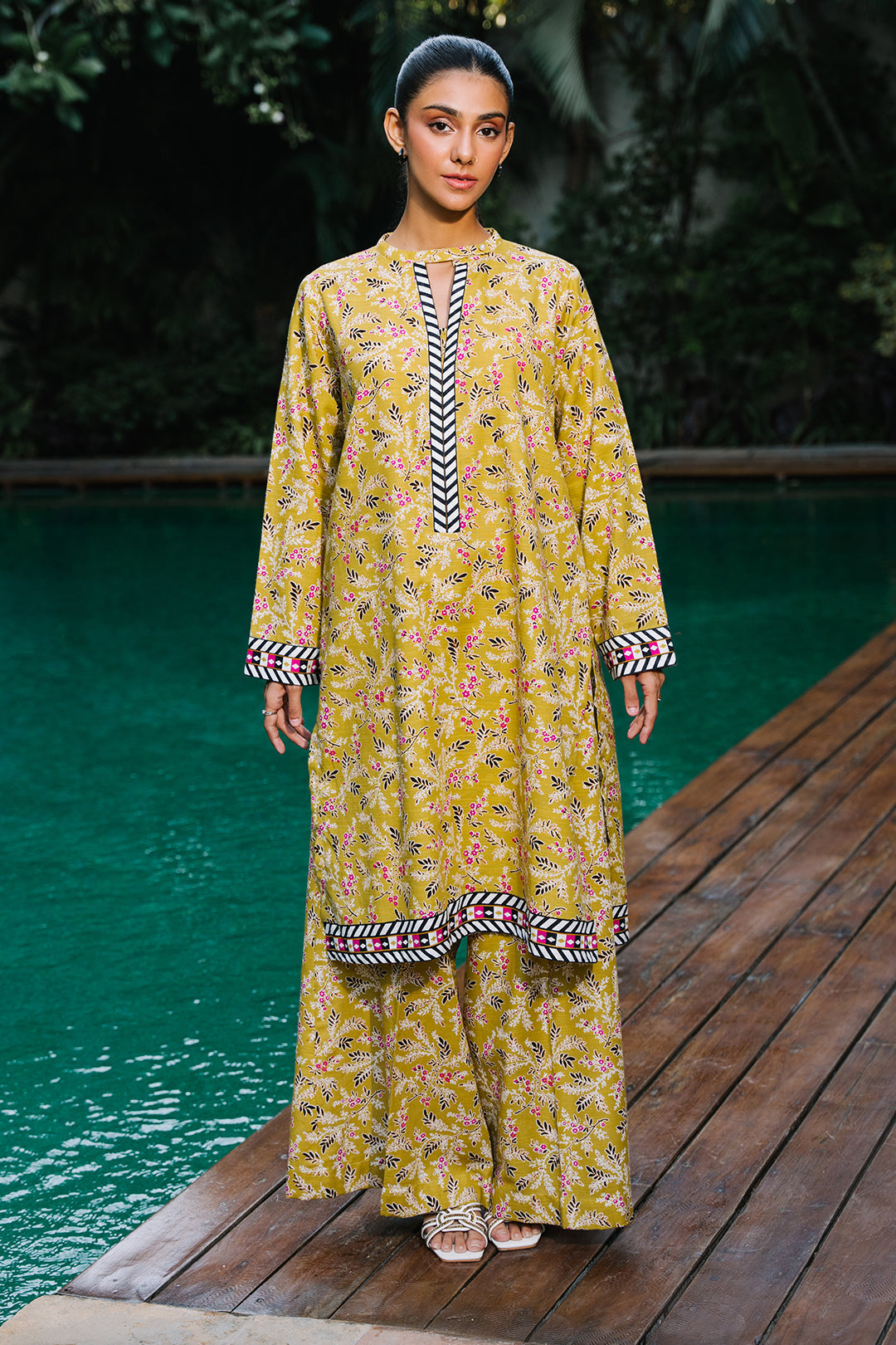 Zellbury | Unstitched 2 Piece Khaddar | Shirt Shalwar - 0164 - House Of Zarish