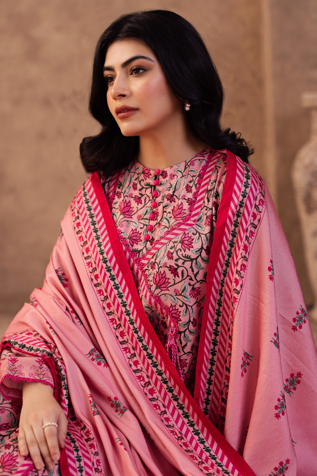 Zellbury | Unstitched 2 Piece Viscose | Shirt Dupatta - 0253 - House Of Zarish