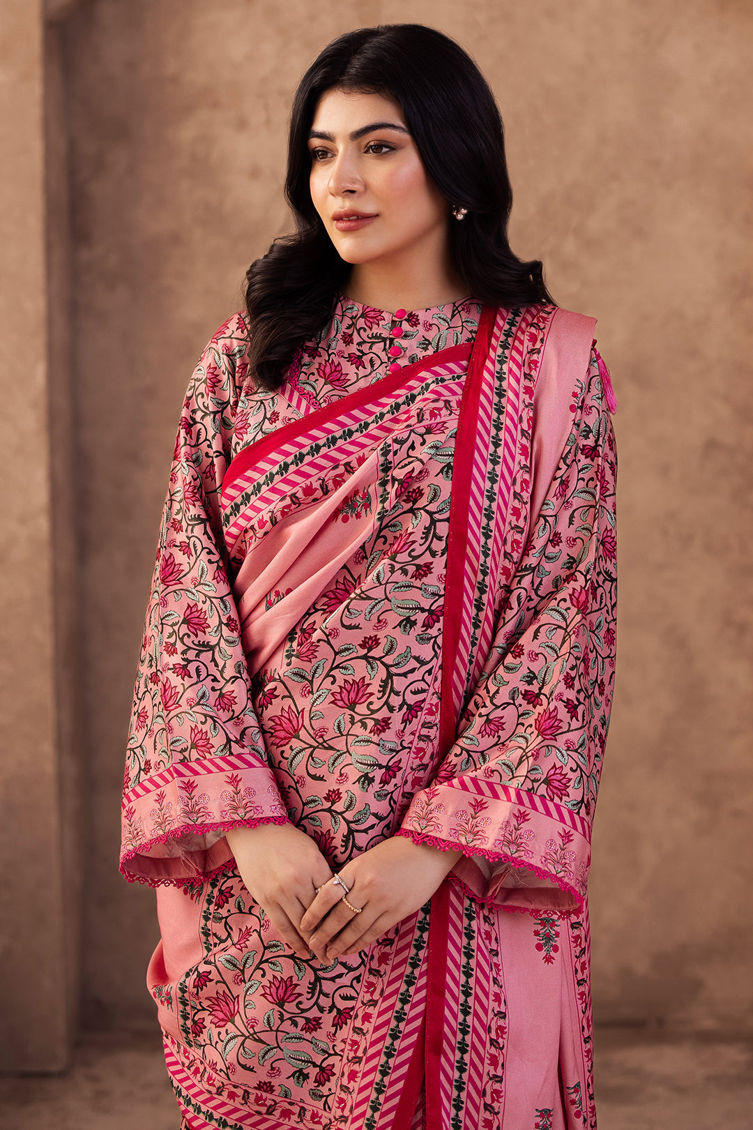 Zellbury | Unstitched 2 Piece Viscose | Shirt Dupatta - 0253 - House Of Zarish