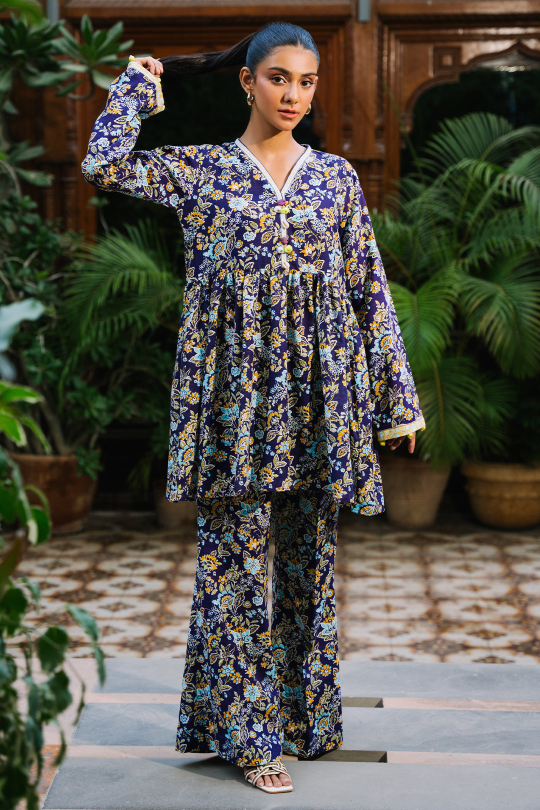Zellbury | Unstitched 2 Piece Khaddar | Shirt Shalwar - 0257 - House Of Zarish