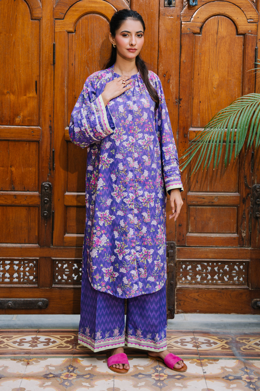 Zellbury | Unstitched 2 Piece Khaddar | Shirt Shalwar - 0259 - House Of Zarish