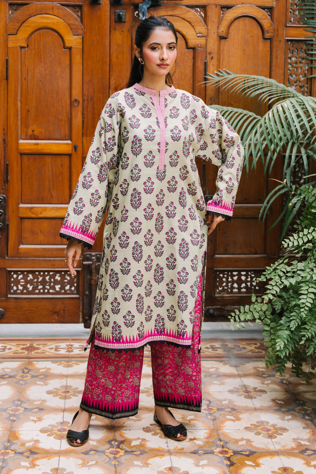 Zellbury | Unstitched 2 Piece Khaddar | Shirt Shalwar - 0260 - House Of Zarish