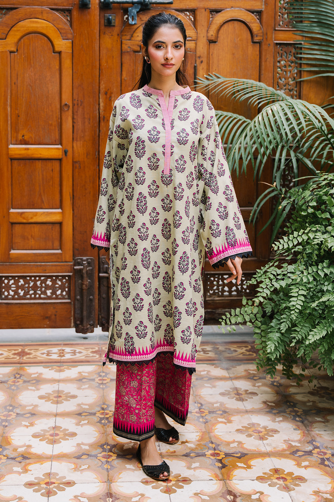 Zellbury | Unstitched 2 Piece Khaddar | Shirt Shalwar - 0260 - House Of Zarish