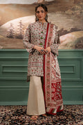 Zellbury | Unstitched 2 Piece Khaddar | Shirt Dupatta - 0334 - House Of Zarish