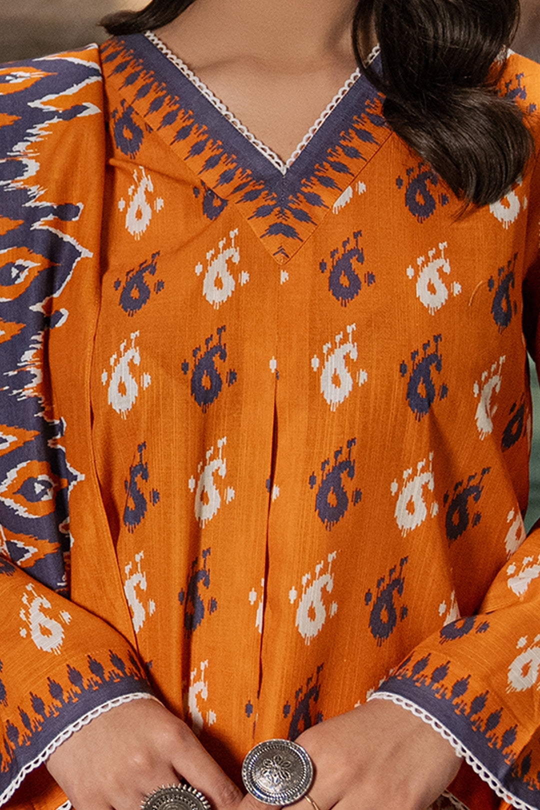 Zellbury | Unstitched 2 Piece Khaddar | Shirt Dupatta - 0335 - House Of Zarish