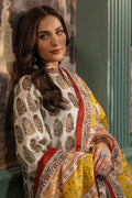 Zellbury | Unstitched 2 Piece Khaddar | Shirt Dupatta - 0336 - House Of Zarish