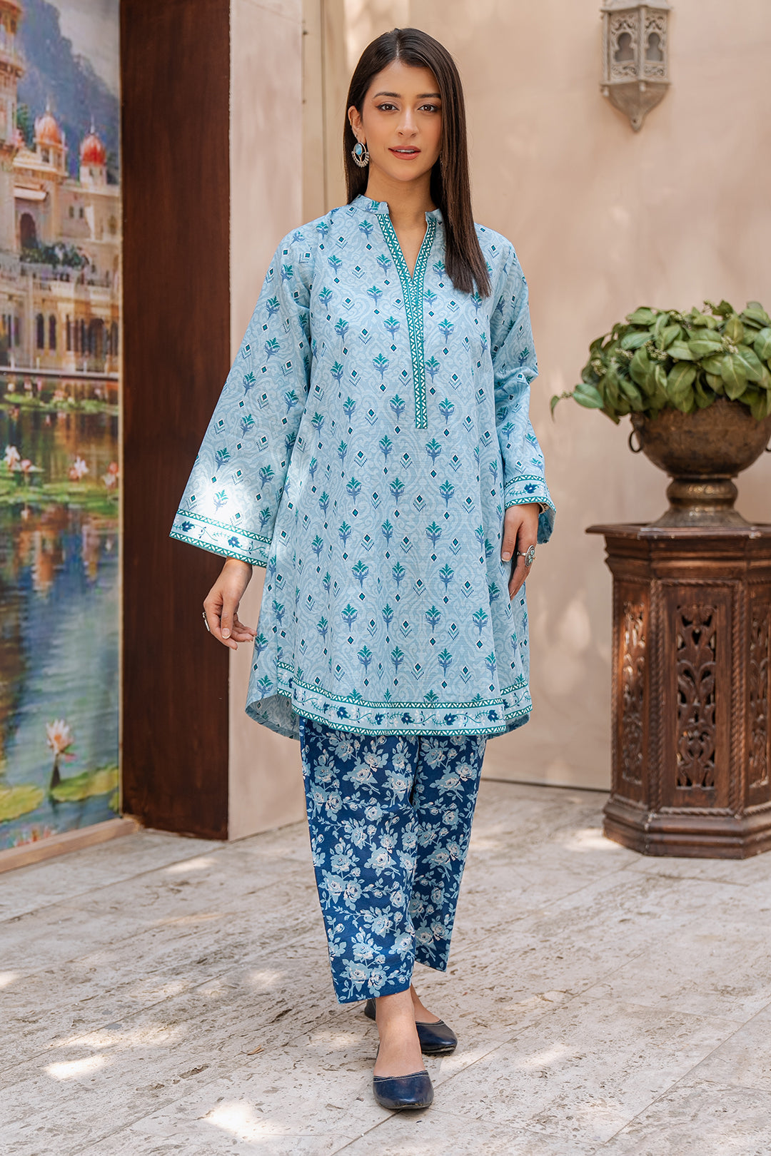 Zellbury | Unstitched 2 Piece Khaddar | Shirt Shalwar - 0337 - House Of Zarish