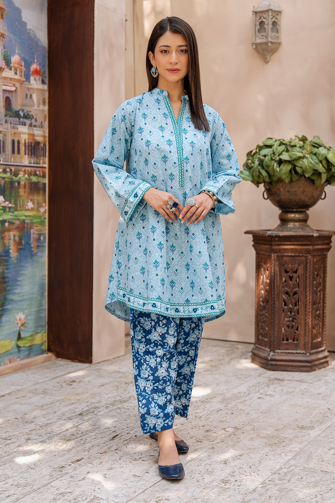 Zellbury | Unstitched 2 Piece Khaddar | Shirt Shalwar - 0337 - Libasekhas