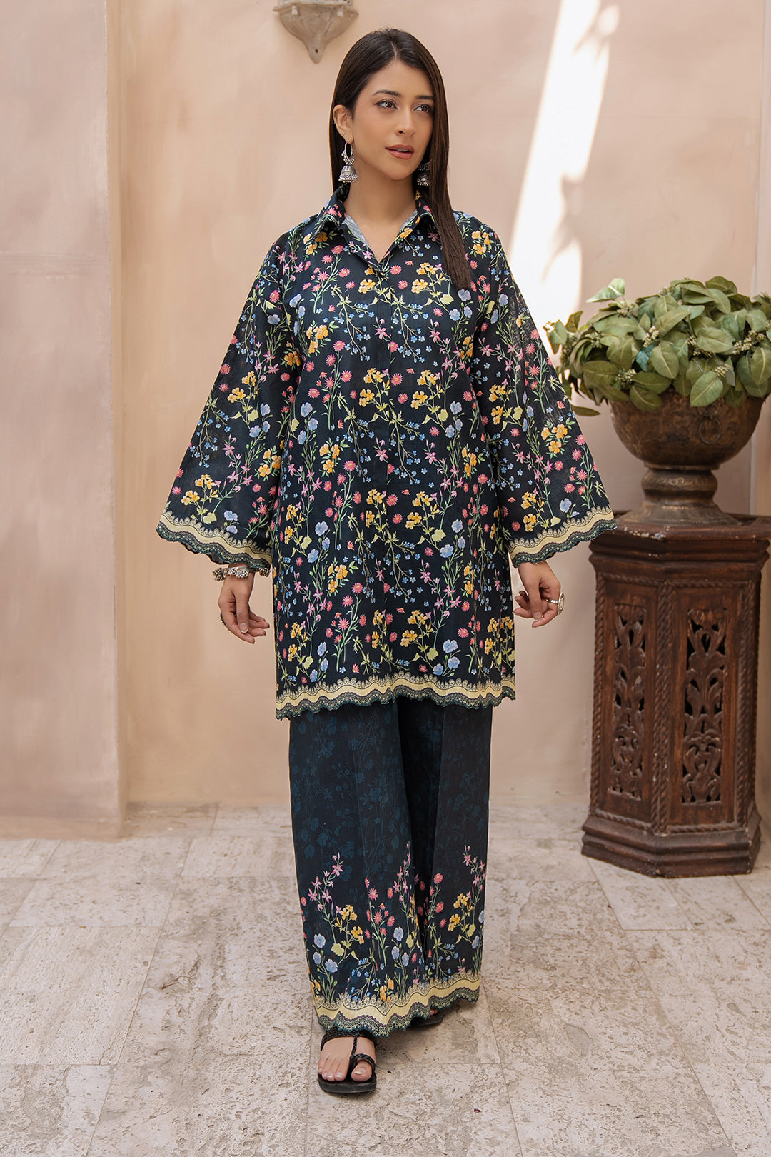 Zellbury | Unstitched 2 Piece Khaddar | Shirt Shalwar - 0341 - House Of Zarish