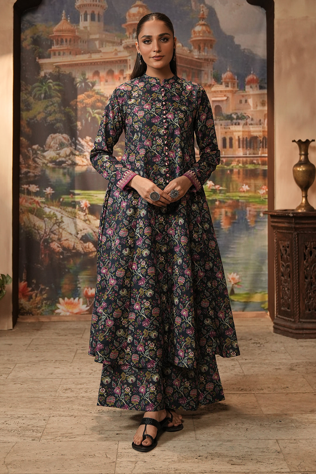 Zellbury | Unstitched 2 Piece Khaddar | Shirt Shalwar - 0345 - Libasekhas