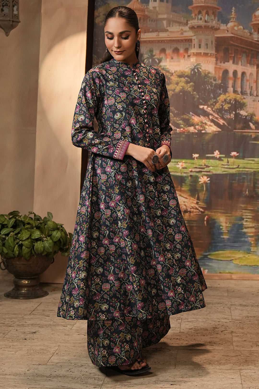Zellbury | Unstitched 2 Piece Khaddar | Shirt Shalwar - 0345 - House Of Zarish