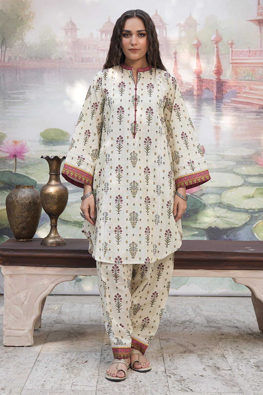 Zellbury | Unstitched 2 Piece Khaddar | Shirt Shalwar - 0346 - House Of Zarish
