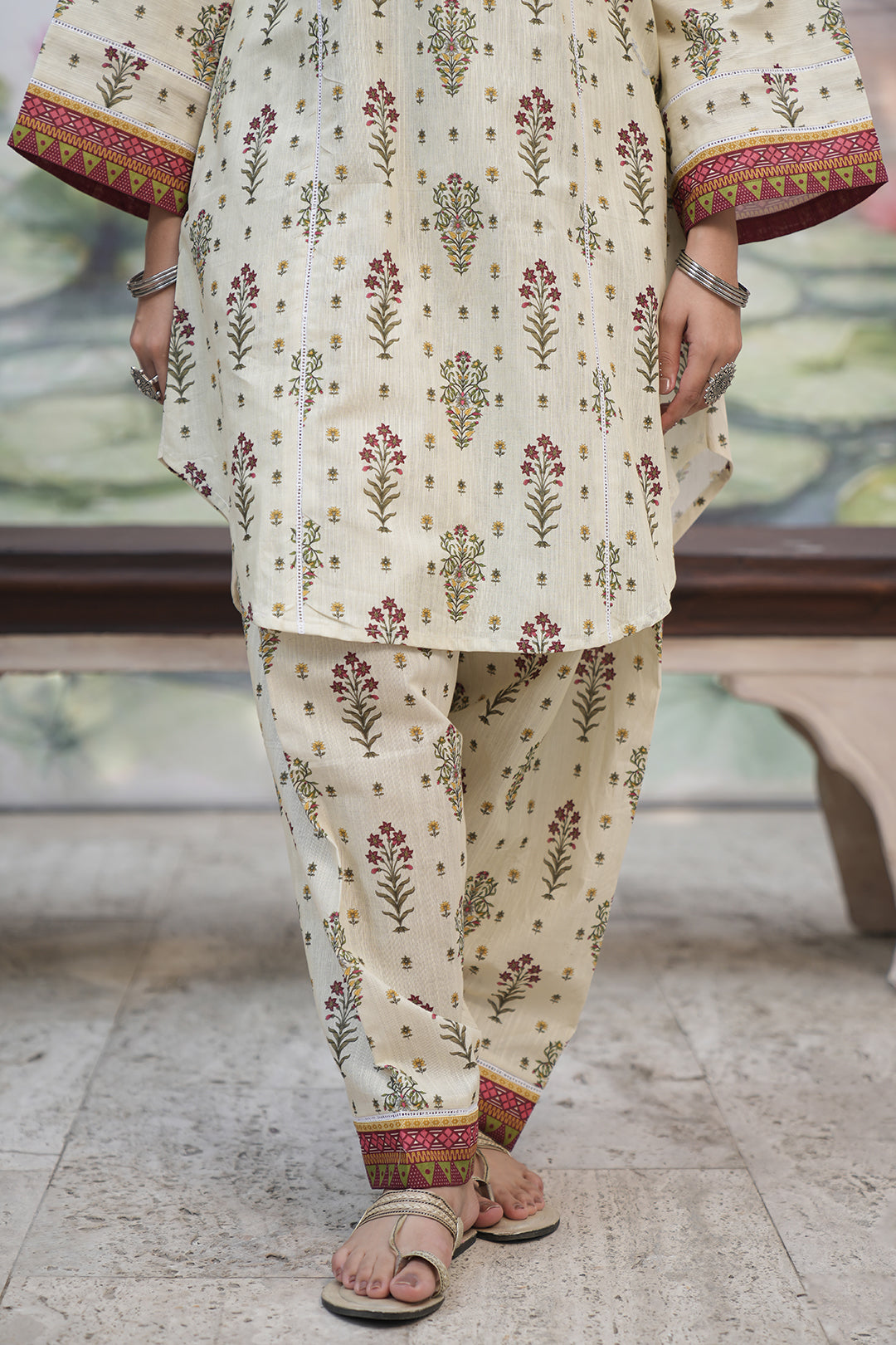 Zellbury | Unstitched 2 Piece Khaddar | Shirt Shalwar - 0346 - Libasekhas
