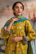 Zellbury | Unstitched 2 Piece Khaddar | Shirt Dupatta - 0423 - House Of Zarish