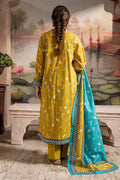 Zellbury | Unstitched 2 Piece Khaddar | Shirt Dupatta - 0423 - House Of Zarish