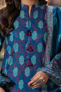 Zellbury | Unstitched 2 Piece Khaddar | Shirt Dupatta - 0425 - House Of Zarish