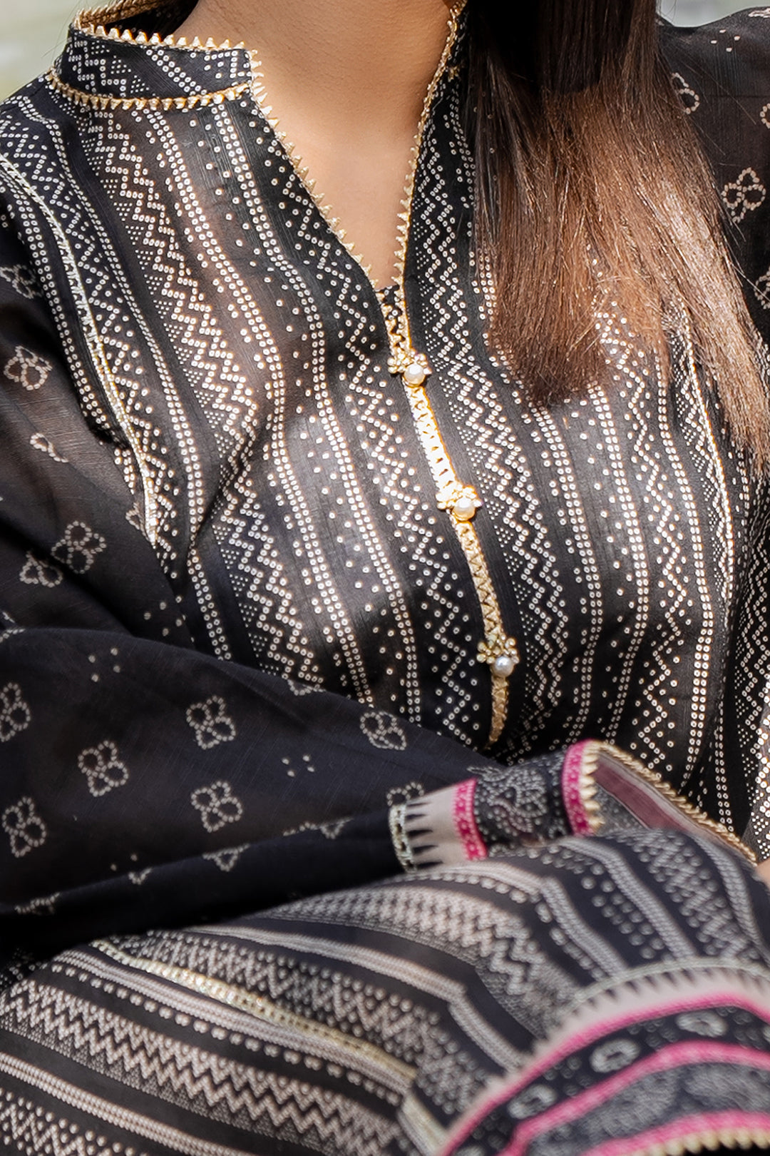 Zellbury | Unstitched 2 Piece Khaddar | Shirt Dupatta - 0428 - House Of Zarish