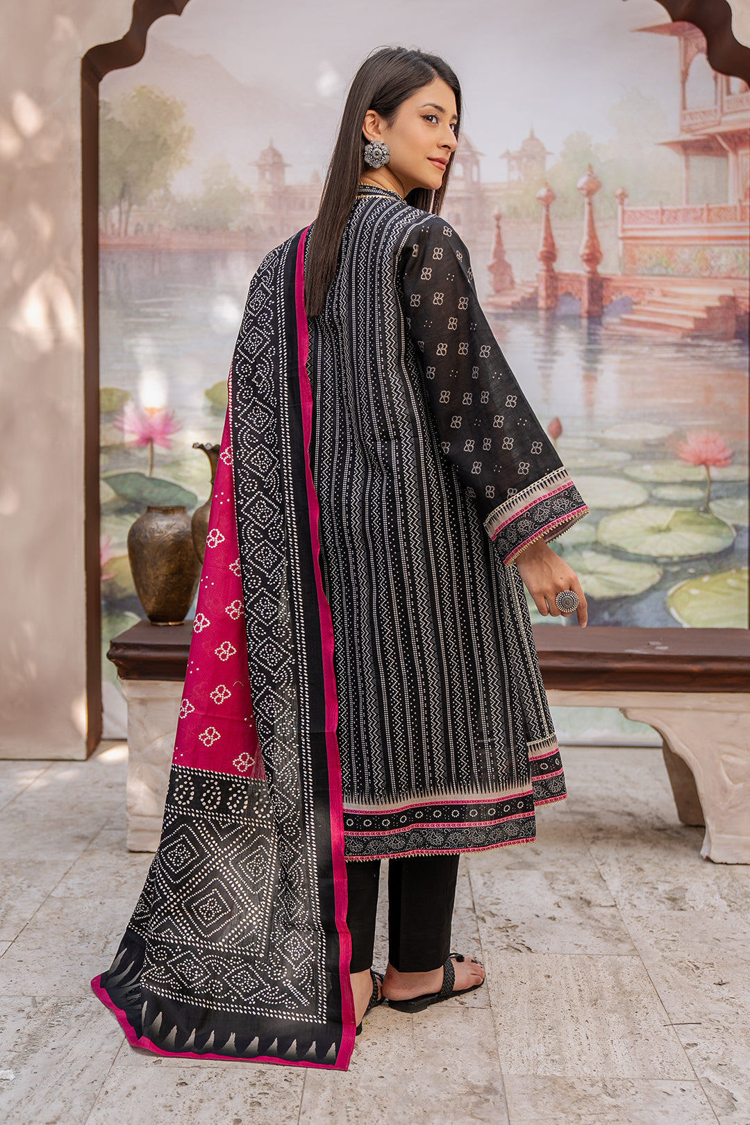 Zellbury | Unstitched 2 Piece Khaddar | Shirt Dupatta - 0428 - House Of Zarish