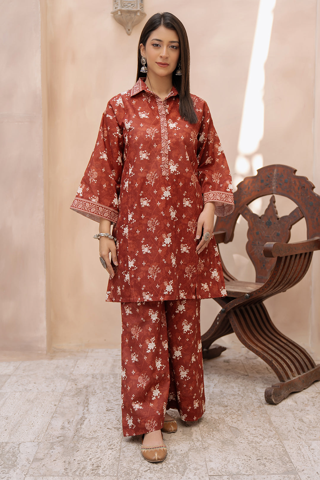 Zellbury | Unstitched 2 Piece Khaddar | Shirt Shalwar - 0434 - House Of Zarish