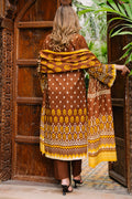 Zellbury | Unstitched 3 Piece Khaddar | Shirt Shalwar Dupatta - 0182 - House Of Zarish