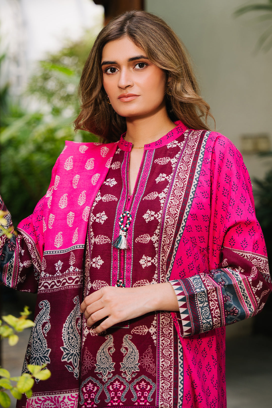 Zellbury | Unstitched 3 Piece Khaddar | Shirt Shalwar Dupatta - 0184 - House Of Zarish
