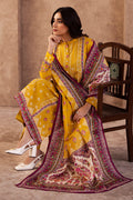 Zellbury | Unstitched 3 Piece Khaddar | Shirt Shalwar Dupatta - 0186 - House Of Zarish