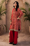 Zellbury | Unstitched 3 Piece Khaddar | Shirt Shalwar Dupatta - 0189 - House Of Zarish