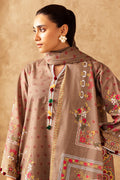 Zellbury | Unstitched 3 Piece Khaddar | Shirt Shalwar Dupatta - 0190 - House Of Zarish