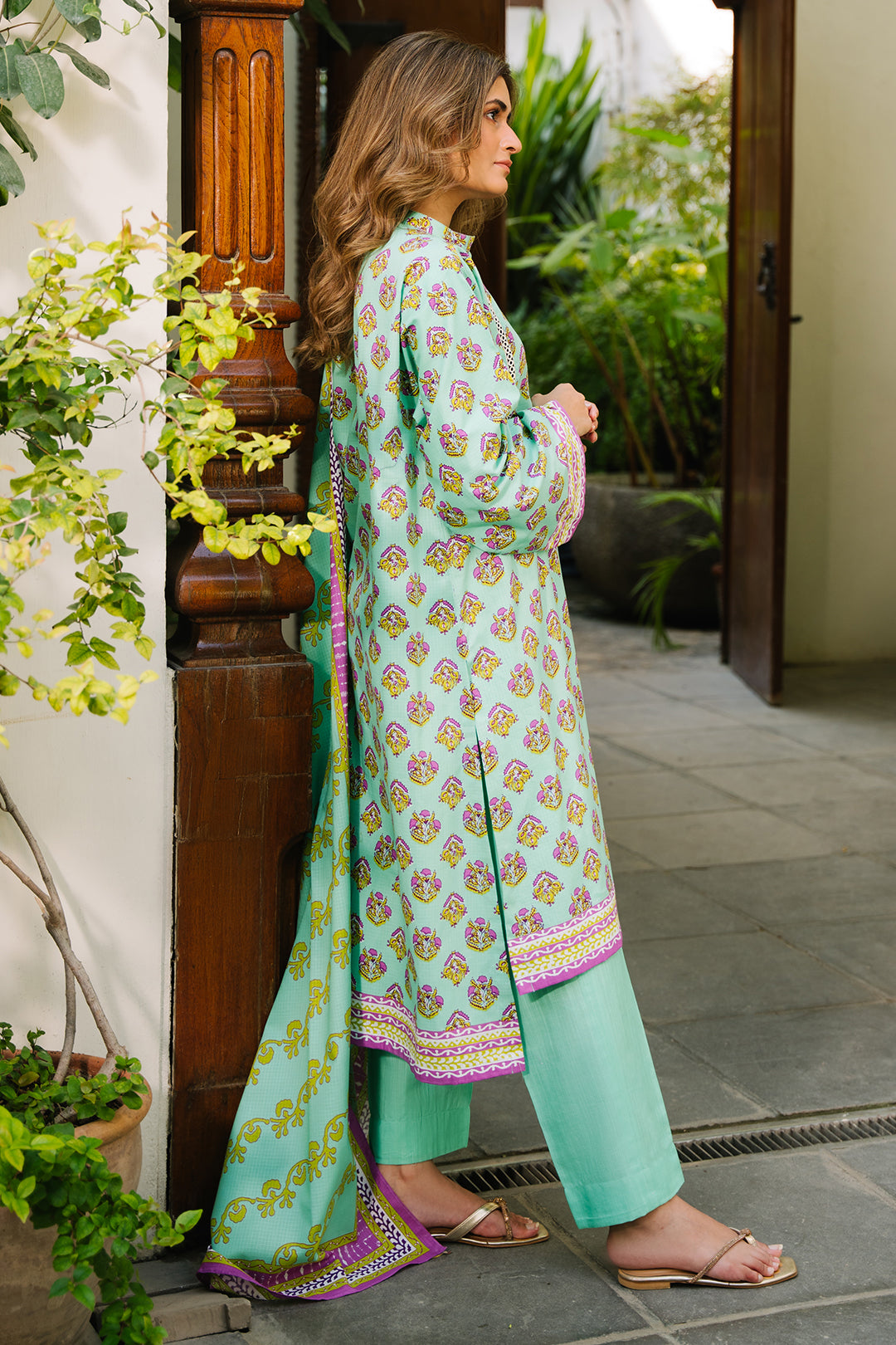 Zellbury | Unstitched 3 Piece Khaddar | Shirt Shalwar Dupatta - 0192 - House Of Zarish