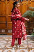 Zellbury | Unstitched 3 Piece Khaddar | Shirt Shalwar Dupatta - 0193 - House Of Zarish