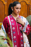 Zellbury | Unstitched 3 Piece Khaddar | Shirt Shalwar Dupatta - 0197 - Libasekhas