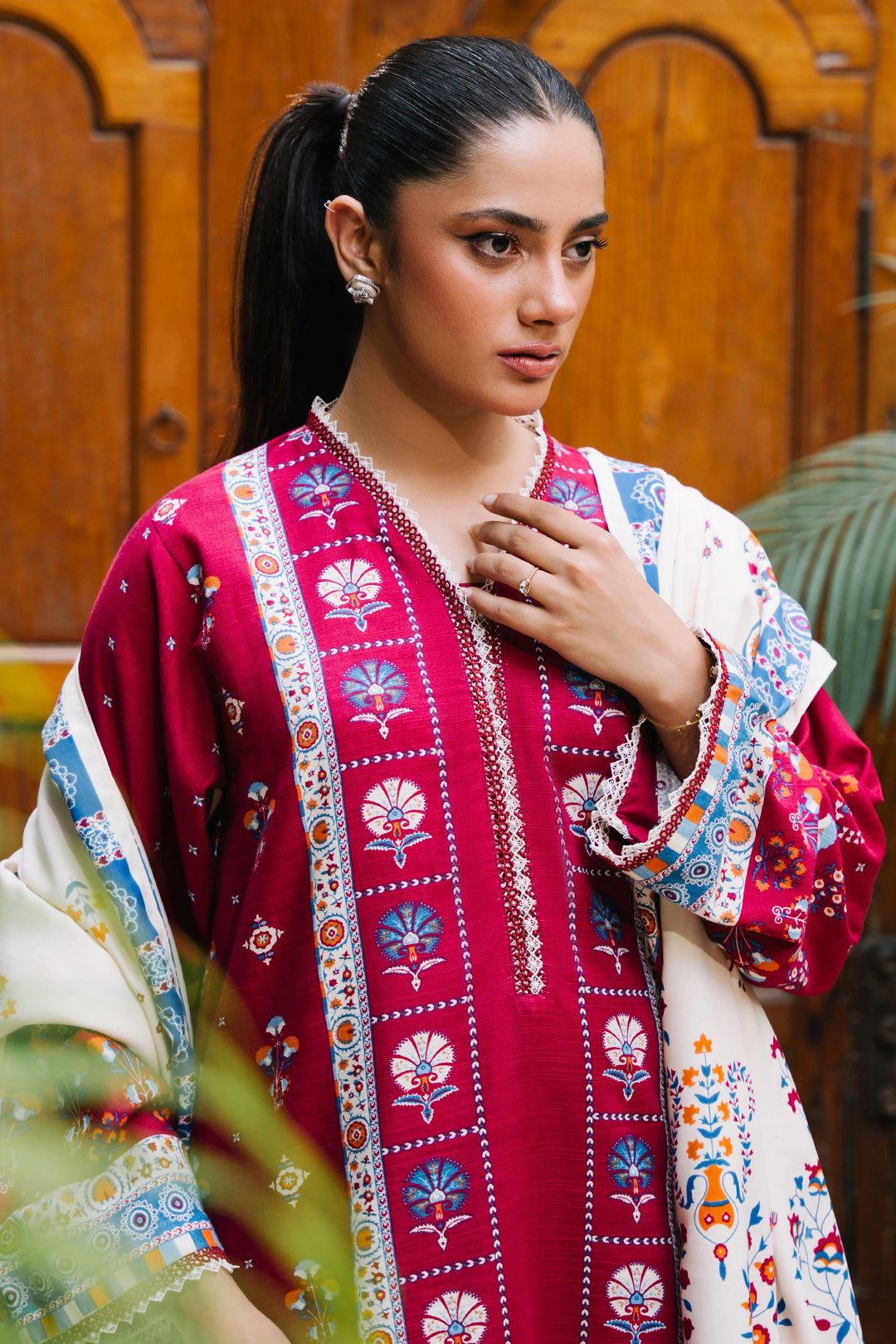 Zellbury | Unstitched 3 Piece Khaddar | Shirt Shalwar Dupatta - 0197 - Libasekhas