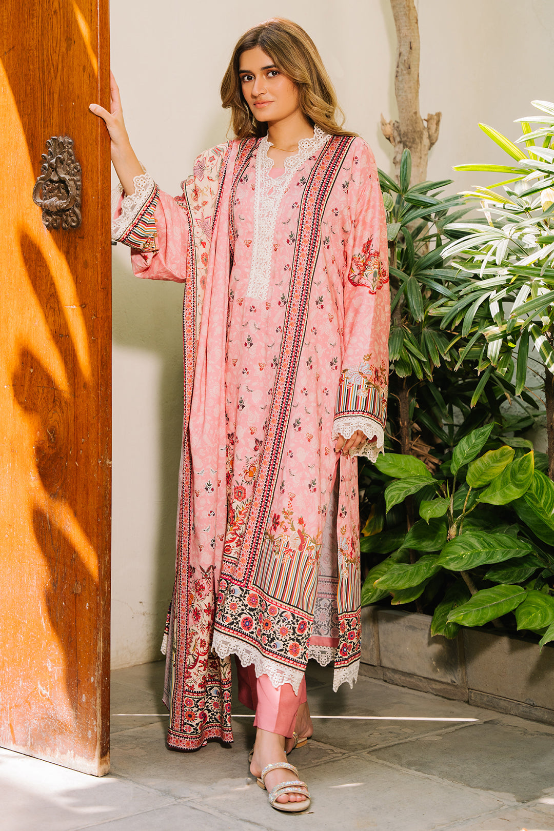 Zellbury | Unstitched 3 Piece Viscose | Shirt Shalwar Dupatta - 0199 - House Of Zarish