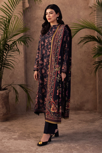 Zellbury | Unstitched 3 Piece Viscose | Shirt Shalwar Dupatta - 0200 - House Of Zarish