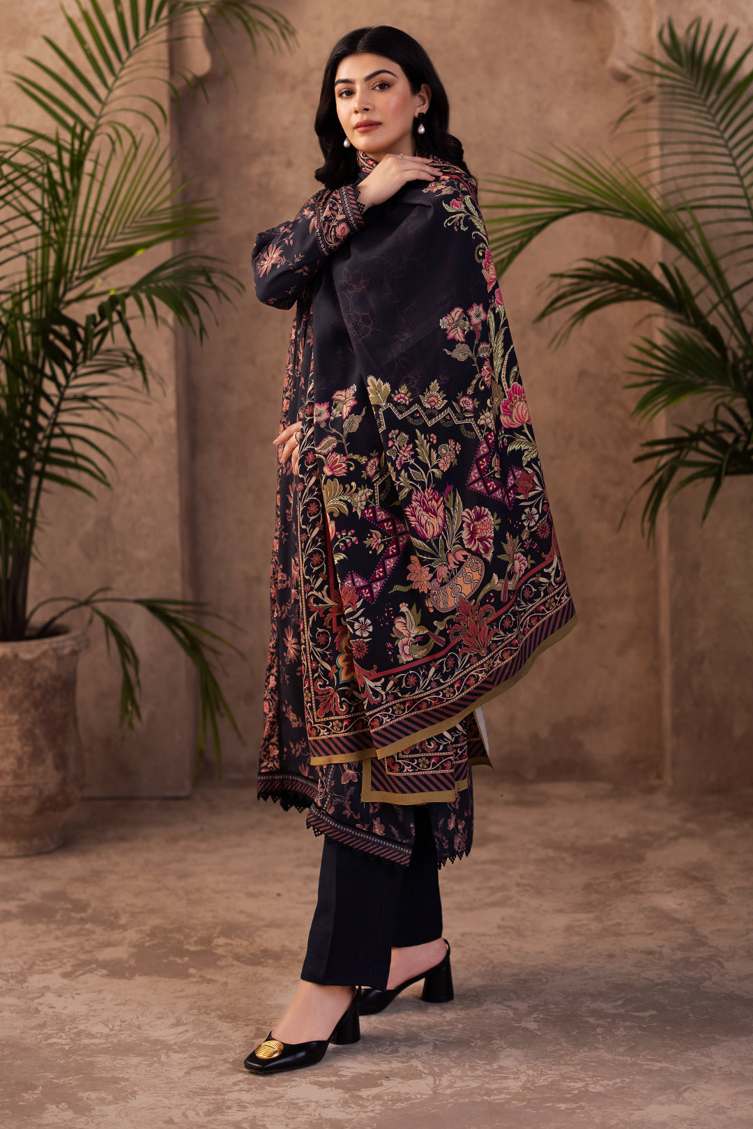 Zellbury | Unstitched 3 Piece Viscose | Shirt Shalwar Dupatta - 0200 - House Of Zarish
