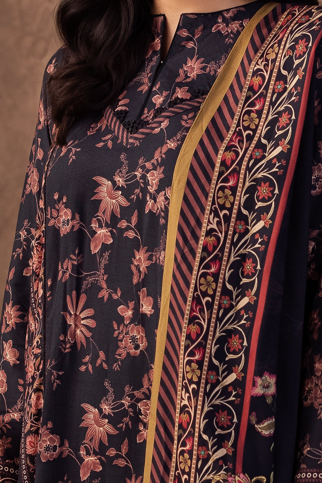 Zellbury | Unstitched 3 Piece Viscose | Shirt Shalwar Dupatta - 0200 - House Of Zarish