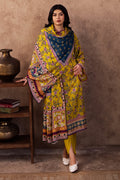 Zellbury | Unstitched 3 Piece Viscose | Shirt Shalwar Dupatta - 0201 - House Of Zarish