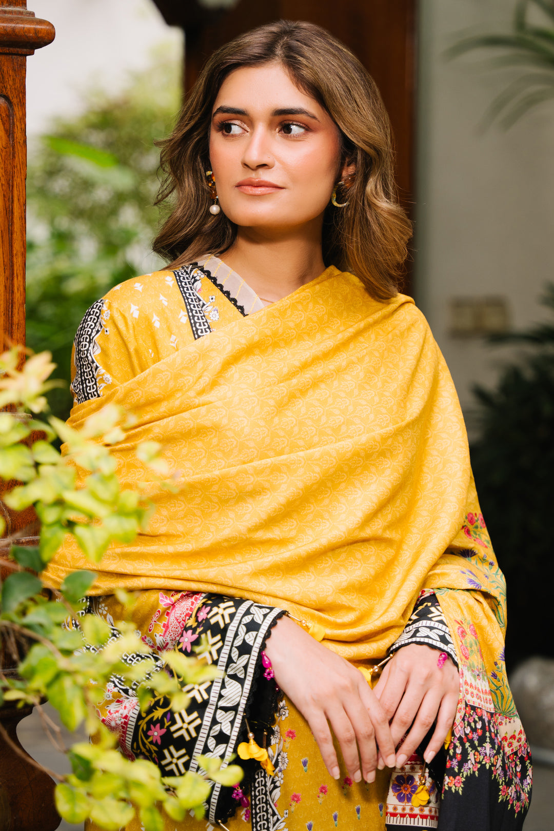 Zellbury | Unstitched 3 Piece Viscose | Shirt Shalwar Dupatta - 0205 - House Of Zarish