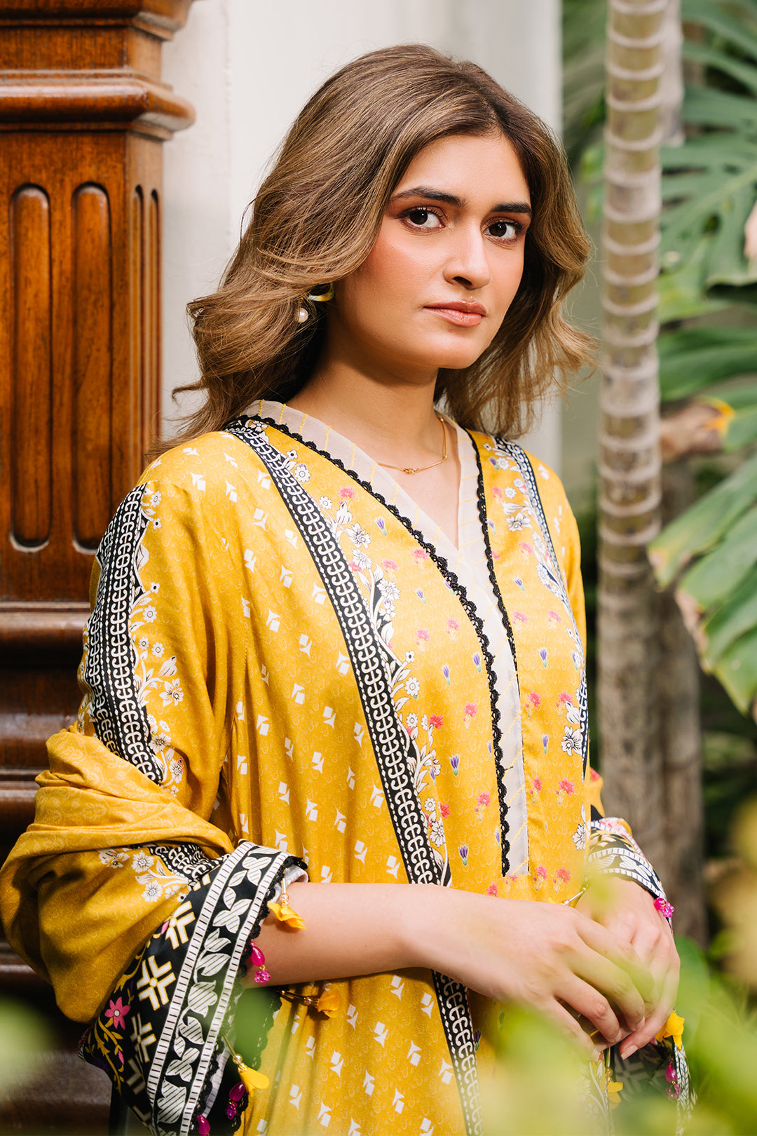 Zellbury | Unstitched 3 Piece Viscose | Shirt Shalwar Dupatta - 0205 - House Of Zarish