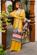 Zellbury | Unstitched 3 Piece Viscose | Shirt Shalwar Dupatta - 0205 - House Of Zarish