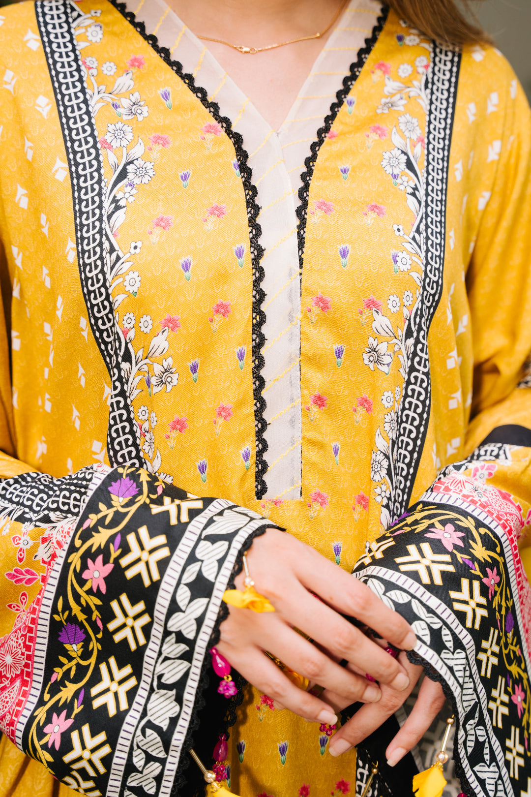 Zellbury | Unstitched 3 Piece Viscose | Shirt Shalwar Dupatta - 0205 - House Of Zarish