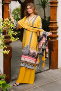 Zellbury | Unstitched 3 Piece Viscose | Shirt Shalwar Dupatta - 0205 - House Of Zarish