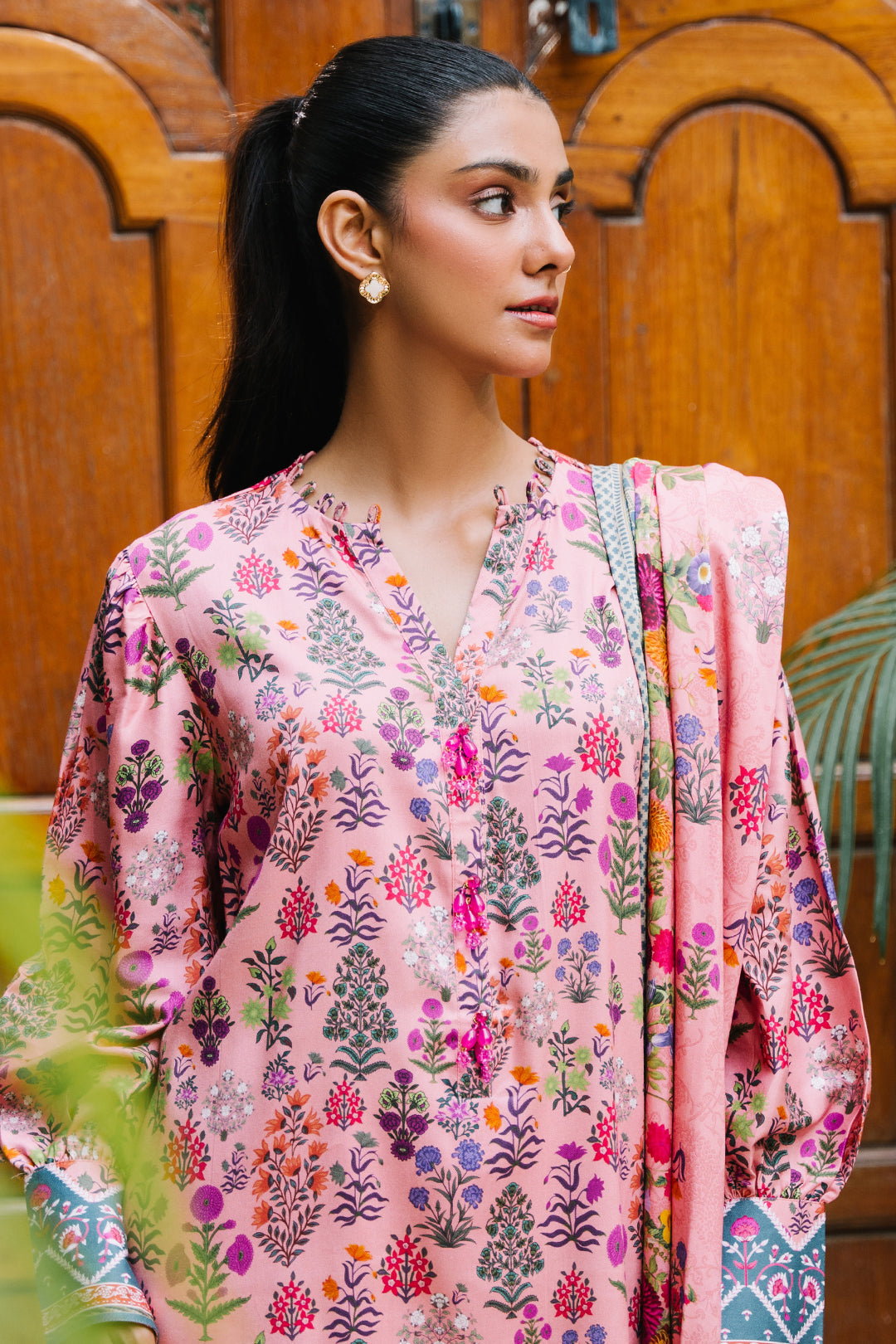 Zellbury | Unstitched 3 Piece Viscose | Shirt Shalwar Dupatta - 0206 - House Of Zarish
