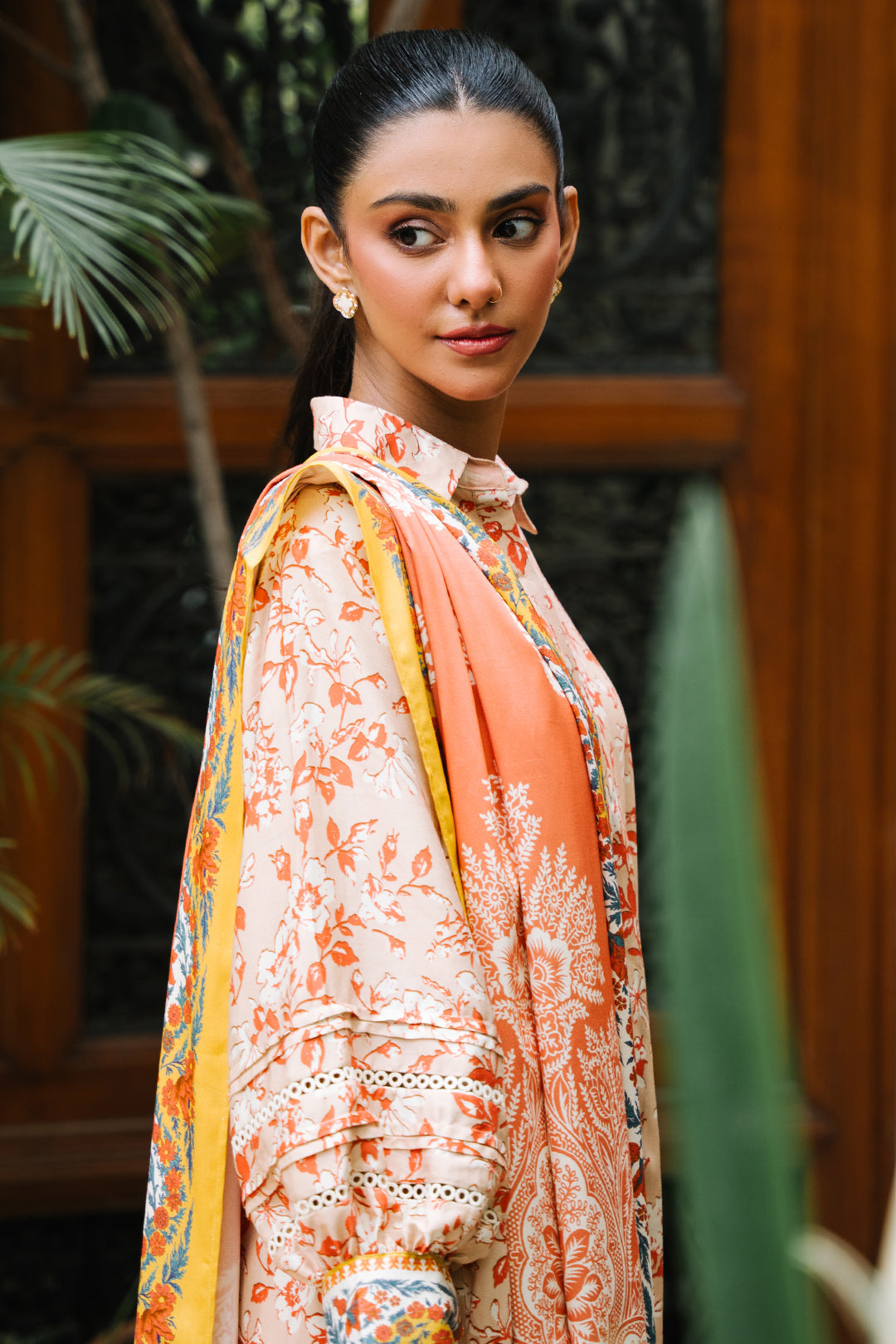 Zellbury | Unstitched 3 Piece Viscose | Shirt Shalwar Dupatta - 0207 - House Of Zarish