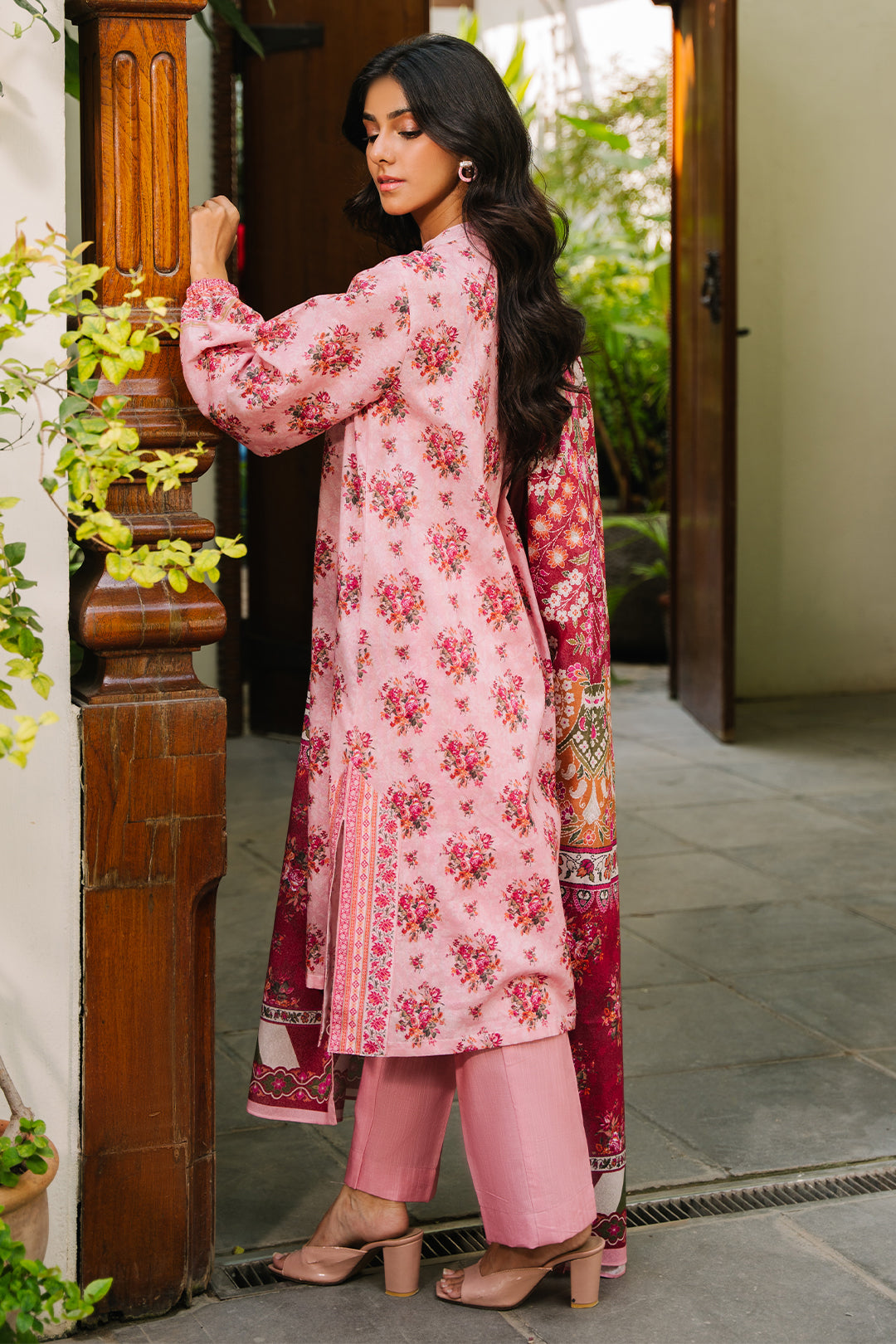Zellbury | Unstitched 3 Piece Khaddar | Shirt Shalwar Dupatta - 0212 - House Of Zarish