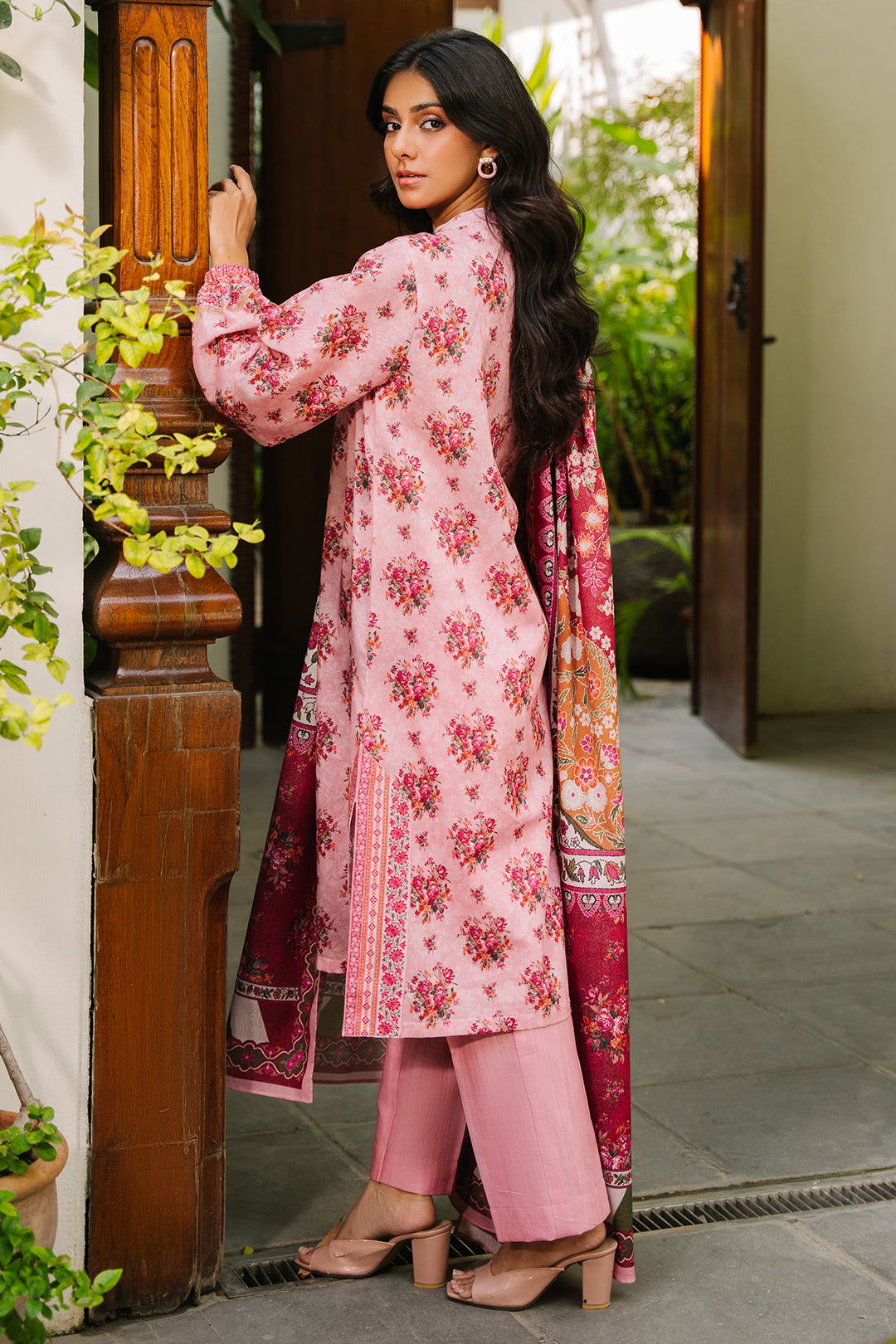 Zellbury | Unstitched 3 Piece Khaddar | Shirt Shalwar Dupatta - 0212 - House Of Zarish