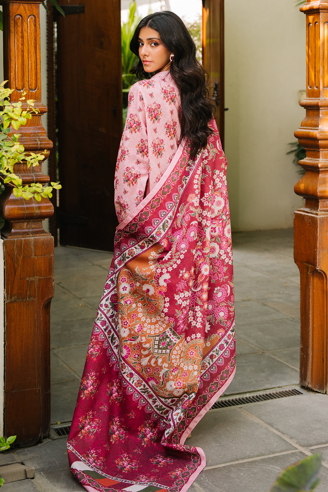 Zellbury | Unstitched 3 Piece Khaddar | Shirt Shalwar Dupatta - 0212 - House Of Zarish