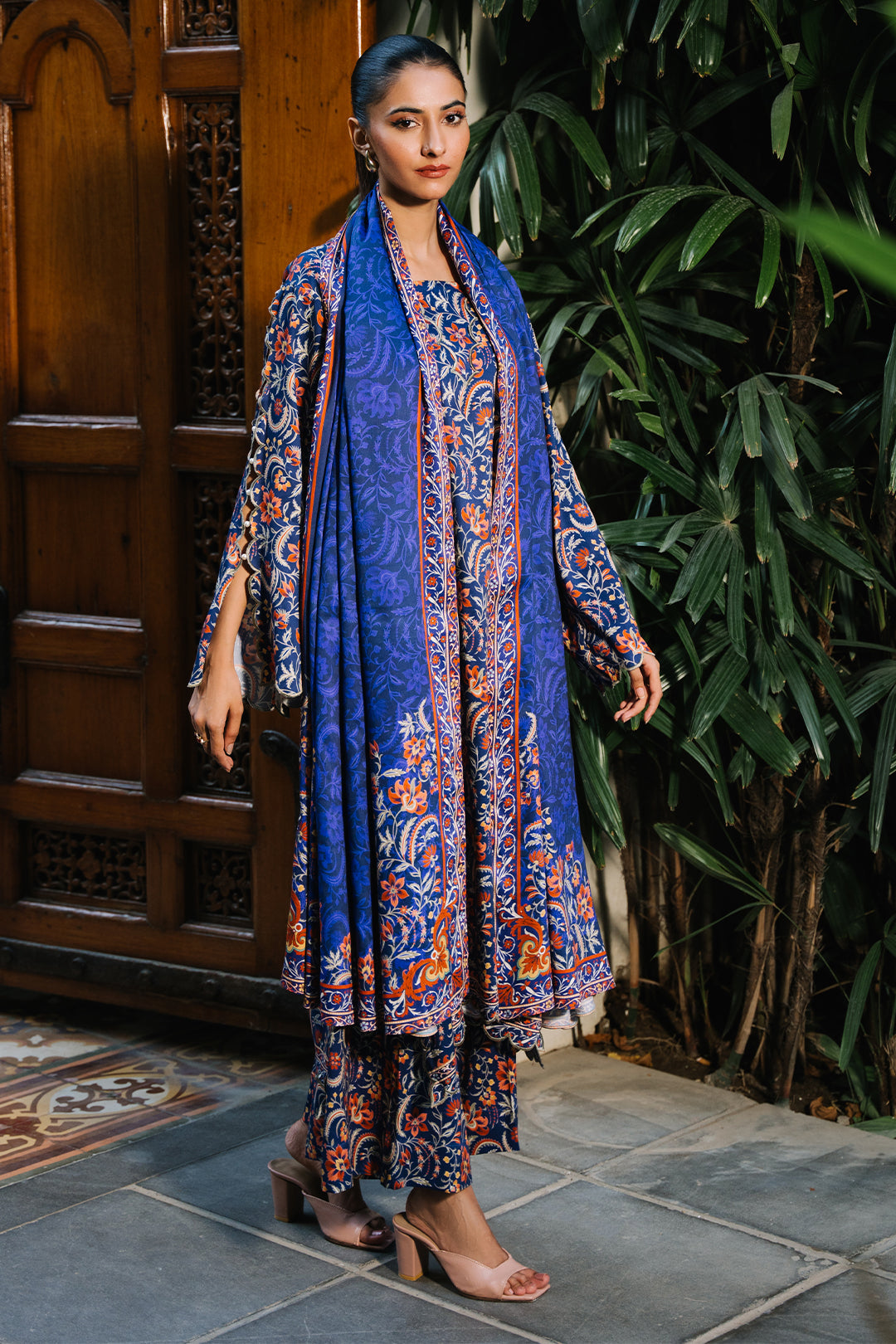 Zellbury | Unstitched 3 Piece Viscose | Shirt Shalwar Dupatta - 0215 - House Of Zarish