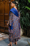 Zellbury | Unstitched 3 Piece Viscose | Shirt Shalwar Dupatta - 0215 - House Of Zarish